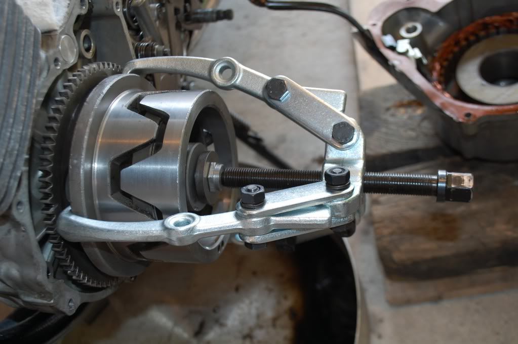 CB750K1 How I got the alternator rotor off